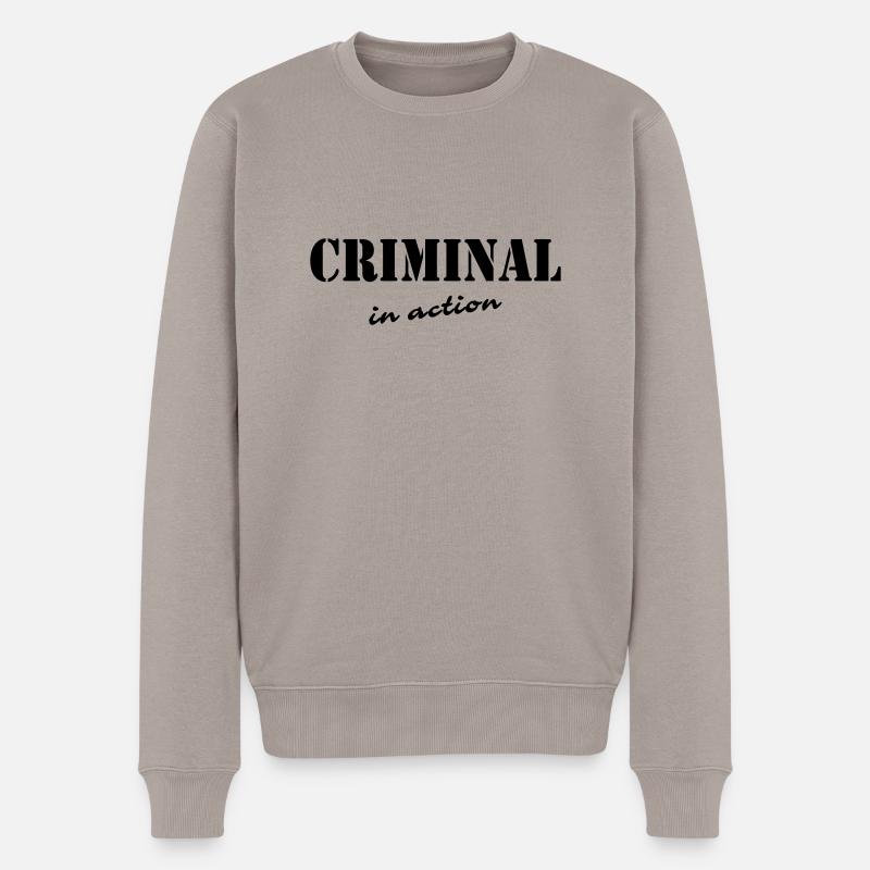 Criminal in action - Pull Premium bio Homme - taupe
