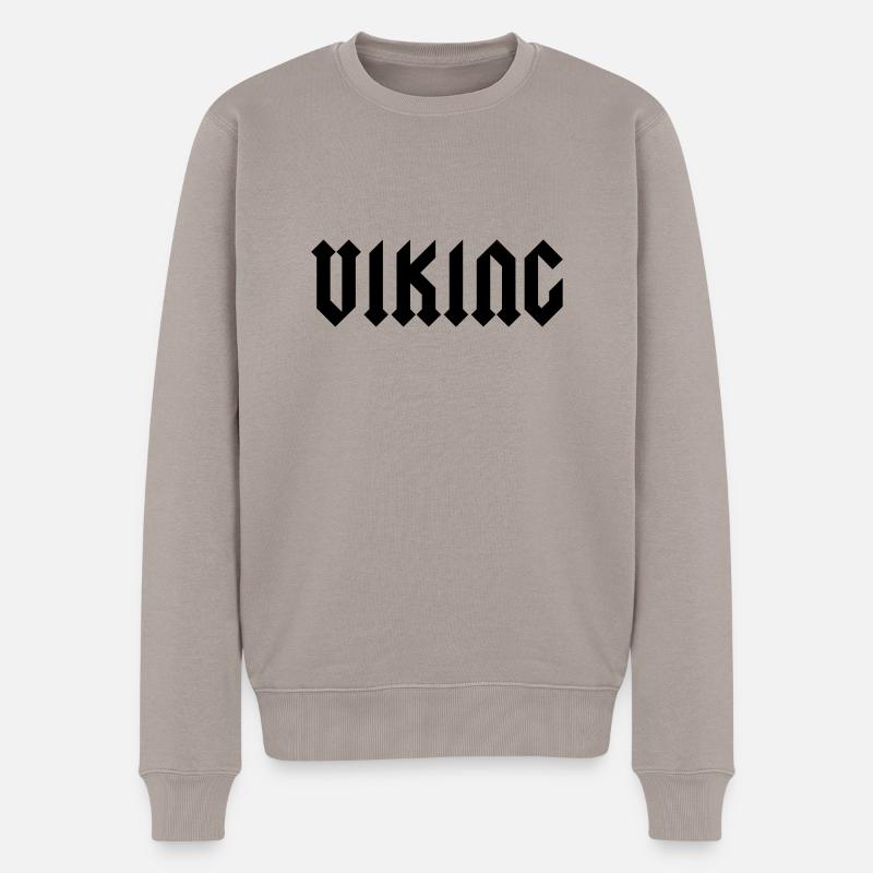 Vikings - Männer Premium Bio Pullover - Taupe
