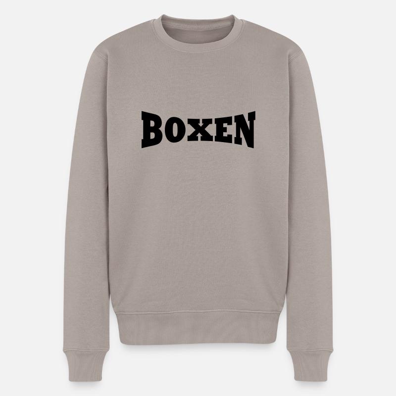 Logo de boxe - Pull Premium bio Homme - taupe