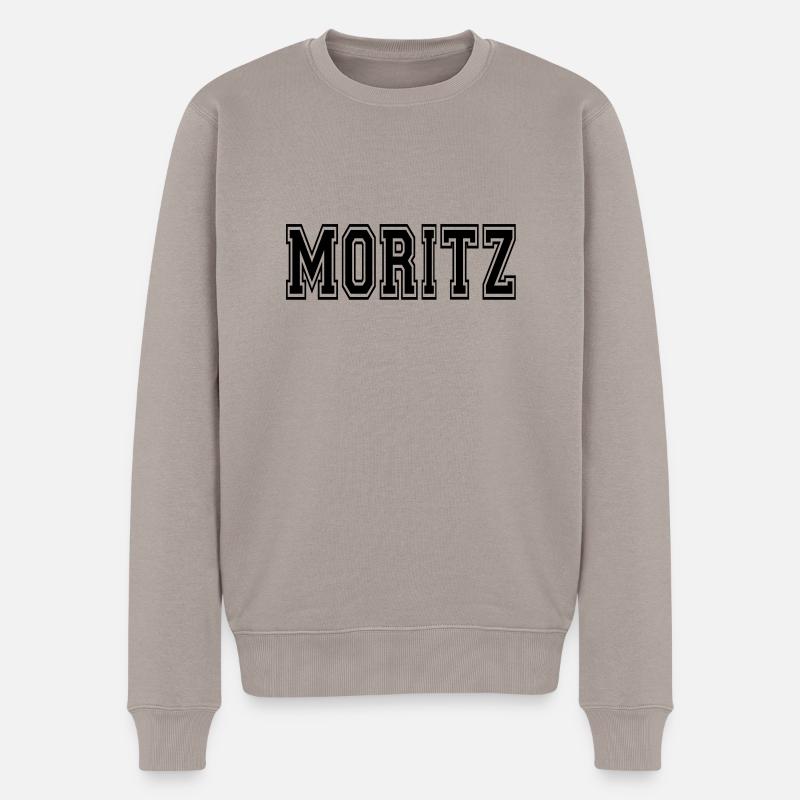 moritz - Männer Premium Bio Pullover - Taupe