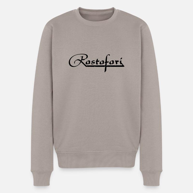 rastafari_vec_1 fr - Pull Premium bio Homme - taupe