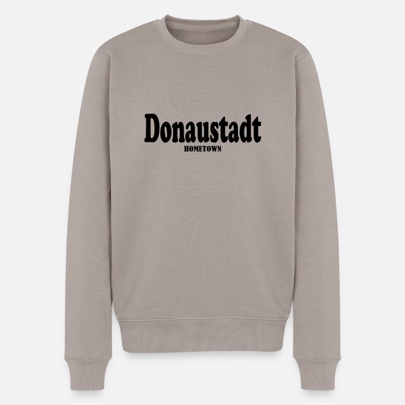 Donaustadt Hometown - Männer Premium Bio Pullover - Taupe