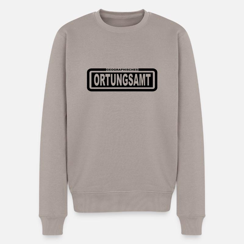 Ortungsamt - Männer Premium Bio Pullover - Taupe