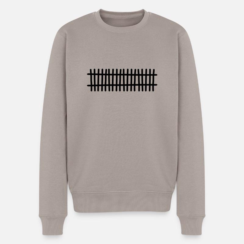 Zaun - Männer Premium Bio Pullover - Taupe