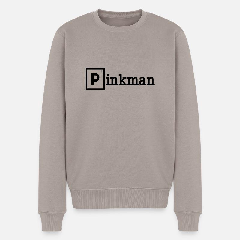 Pinkman - Männer Premium Bio Pullover - Taupe