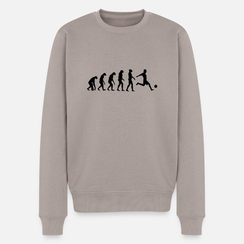 Evolution Soccer - Pull Premium bio Homme - taupe