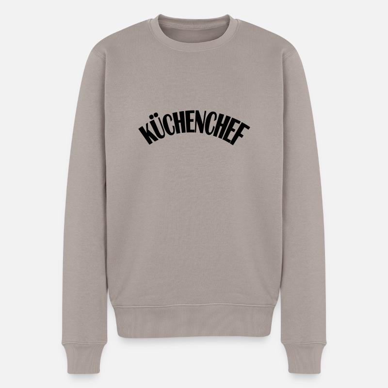 Küchenchef - Männer Premium Bio Pullover - Taupe