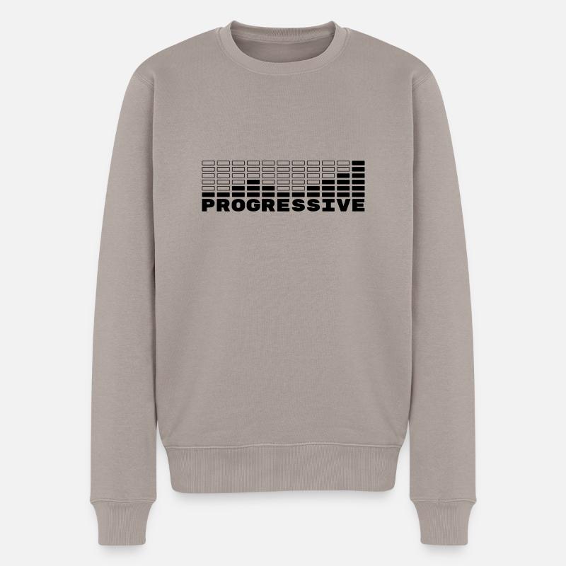 Progressive - Männer Premium Bio Pullover - Taupe