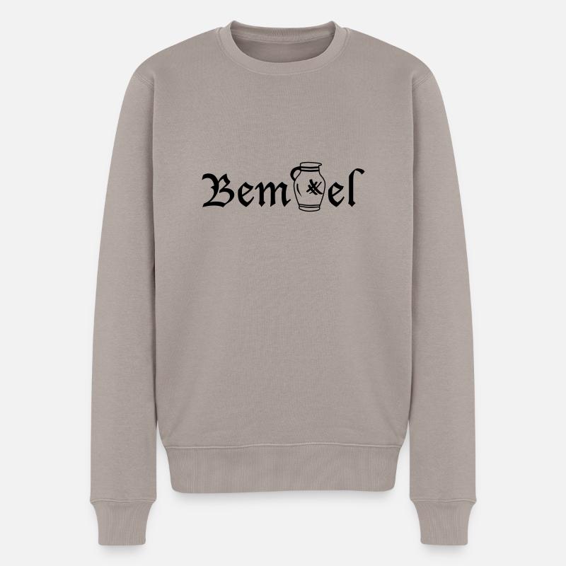 Frankfurter Bembel - Männer Premium Bio Pullover - Taupe