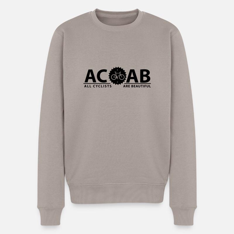 ACAB ALL CYCLISTS - Männer Premium Bio Pullover - Taupe
