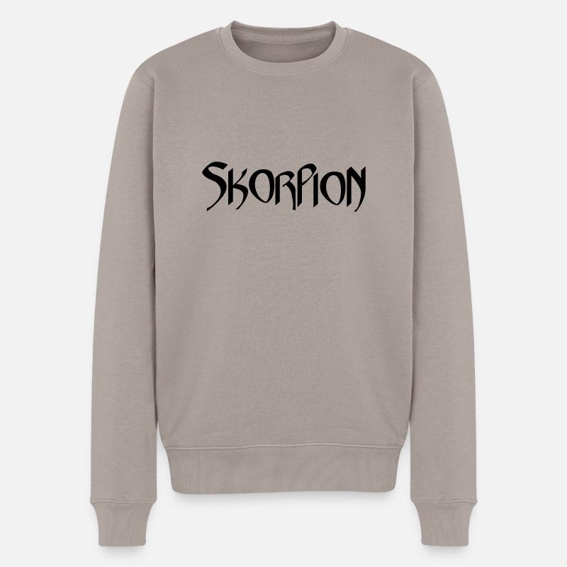 Sternzeichen Tierkreiszeichen Skorpion - Männer Premium Bio Pullover - Taupe