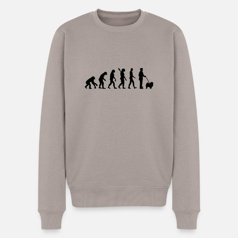 Chow-Chow - Pull Premium bio Homme - taupe