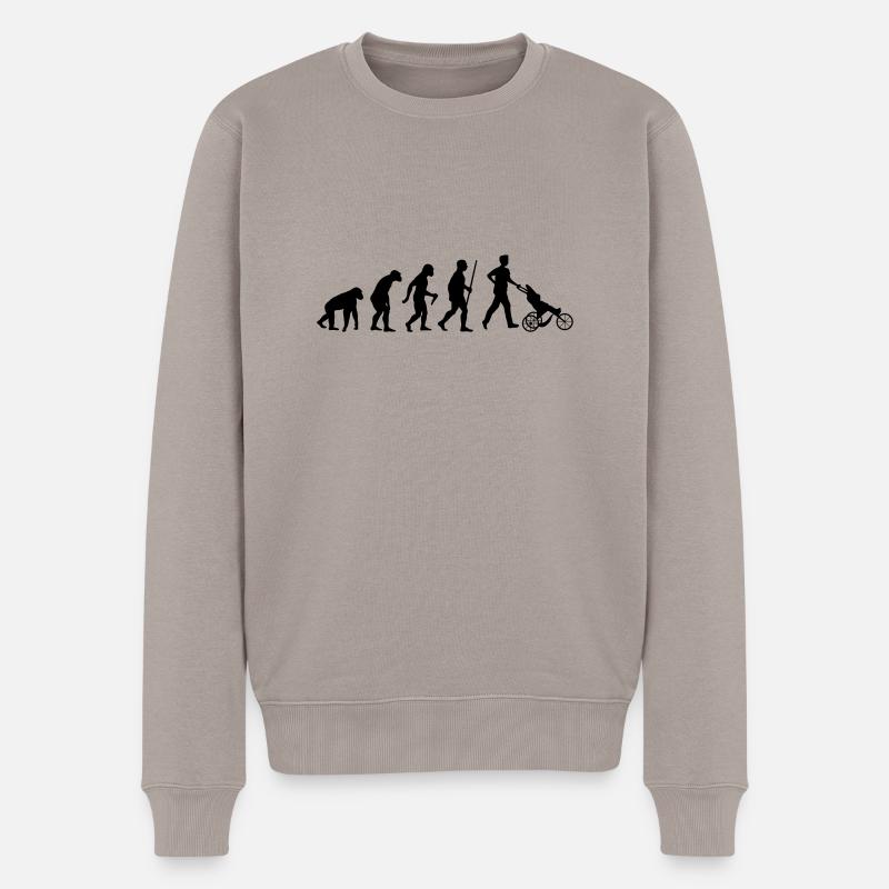 Papa Evolution - Pull Premium bio Homme - taupe