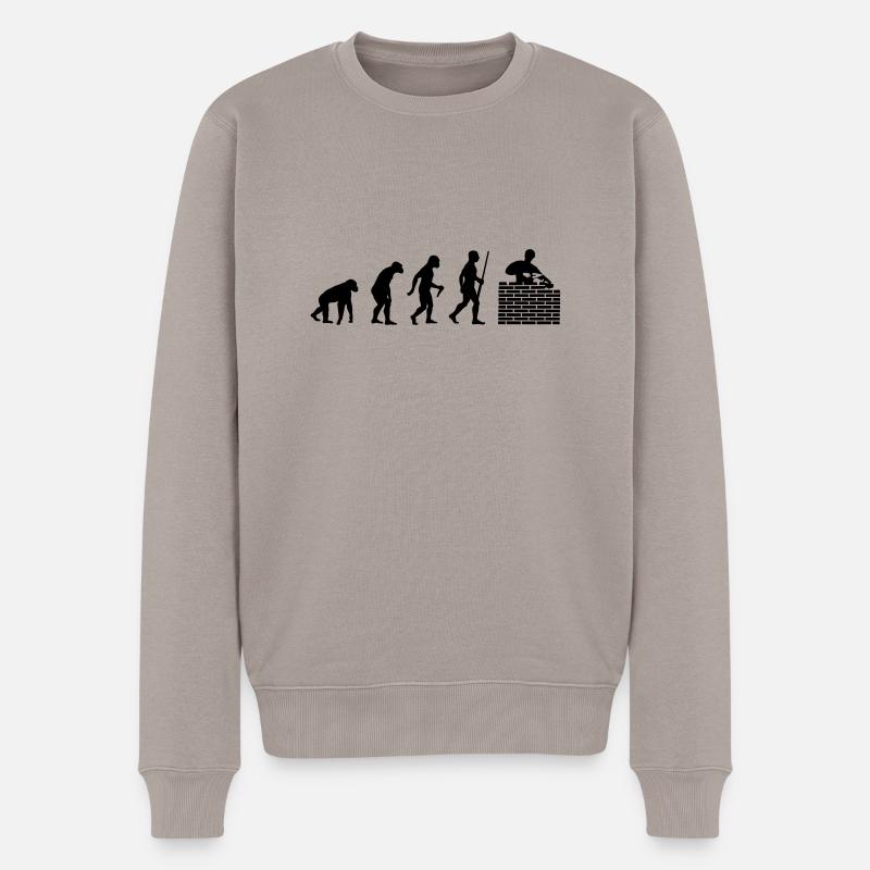 Évolution de Mason - Pull Premium bio Homme - taupe