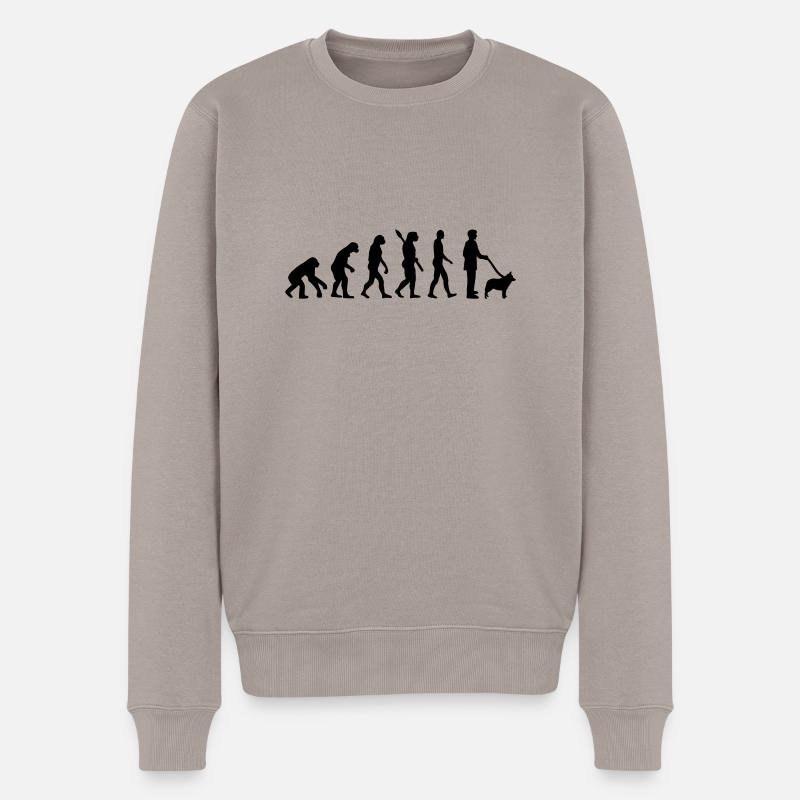 Schipperke - Pull Premium bio Homme - taupe