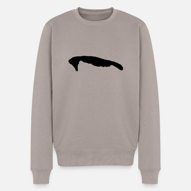 wangerooge__f1 - Männer Premium Bio Pullover - Taupe