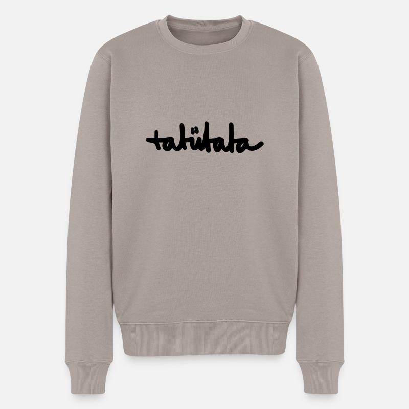 tatütata – Feuerwehr, Polizei (dh) - Männer Premium Bio Pullover - Taupe