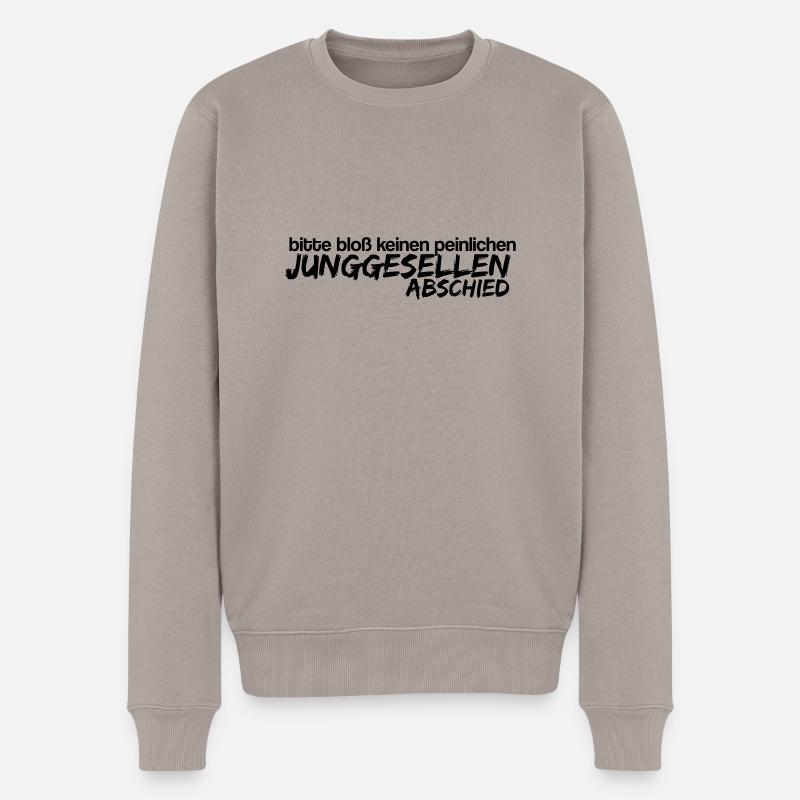 peinlicher Junggesellenabschied - Männer Premium Bio Pullover - Taupe