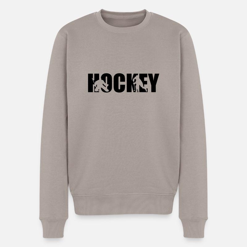 Eishockey - Männer Premium Bio Pullover - Taupe