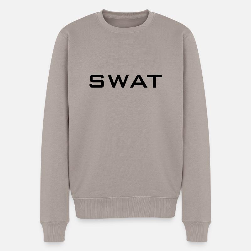 SWAT - Männer Premium Bio Pullover - Taupe