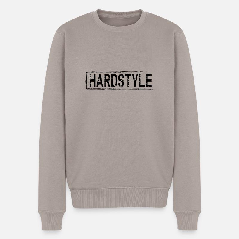 hardrock - Männer Premium Bio Pullover - Taupe