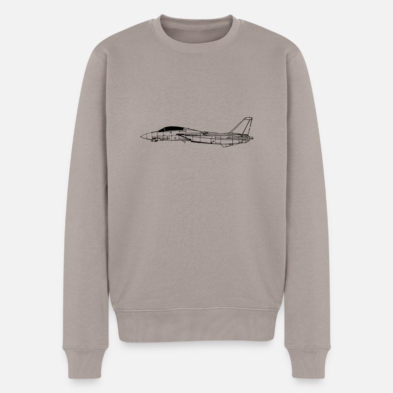 f14_vec_1 fr - Pull Premium bio Homme - taupe