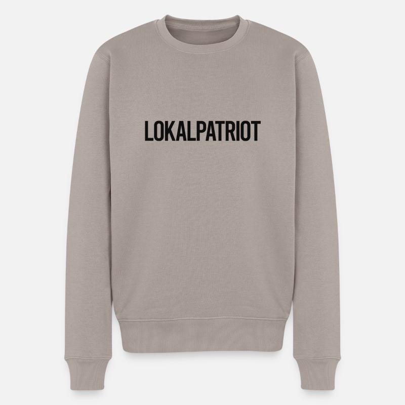 Lokalpatriot - Männer Premium Bio Pullover - Taupe