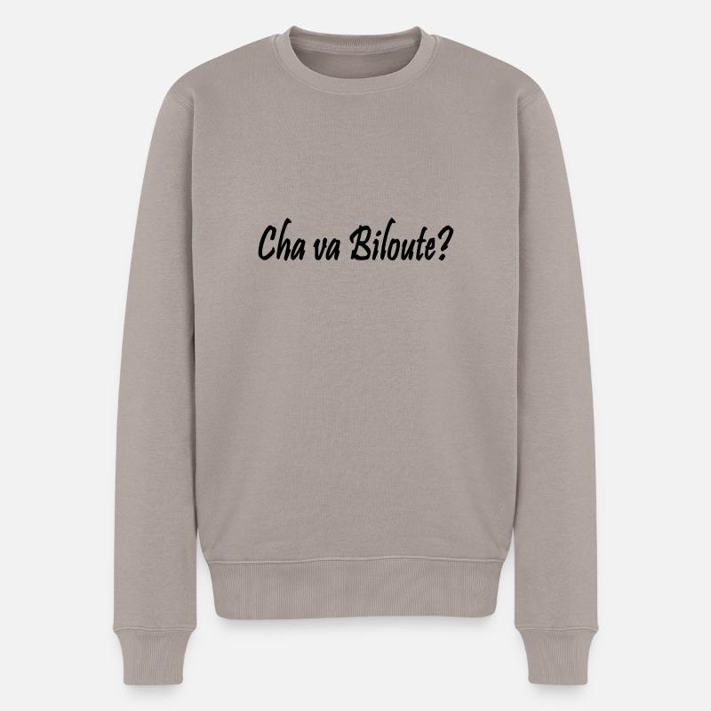 chavabiloute - Pull Premium bio Homme - taupe