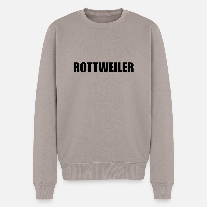 RottiMütze - Männer Premium Bio Pullover - Taupe