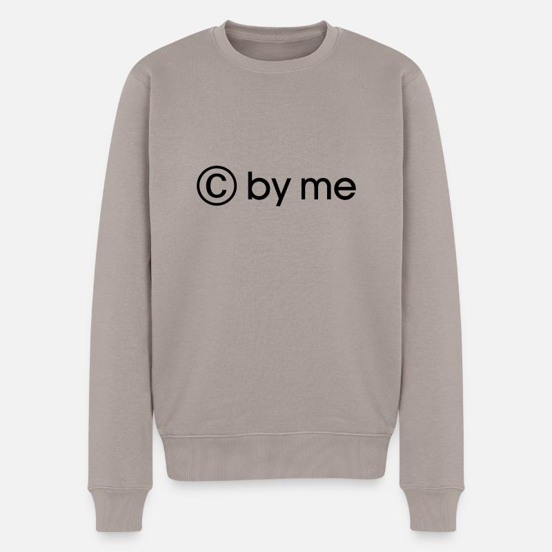 copyright by me - Männer Premium Bio Pullover - Taupe
