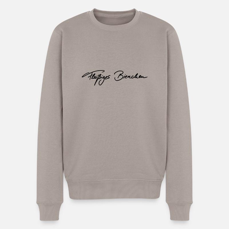 Fleißiges Bienchen - Männer Premium Bio Pullover - Taupe