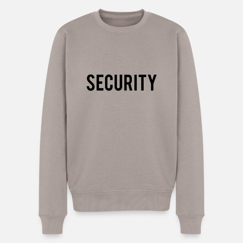 security - Männer Premium Bio Pullover - Taupe