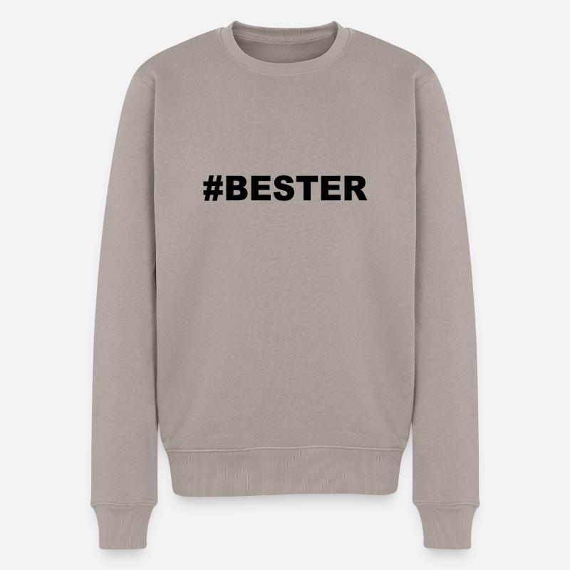 BESTER - Männer Premium Bio Pullover - Taupe
