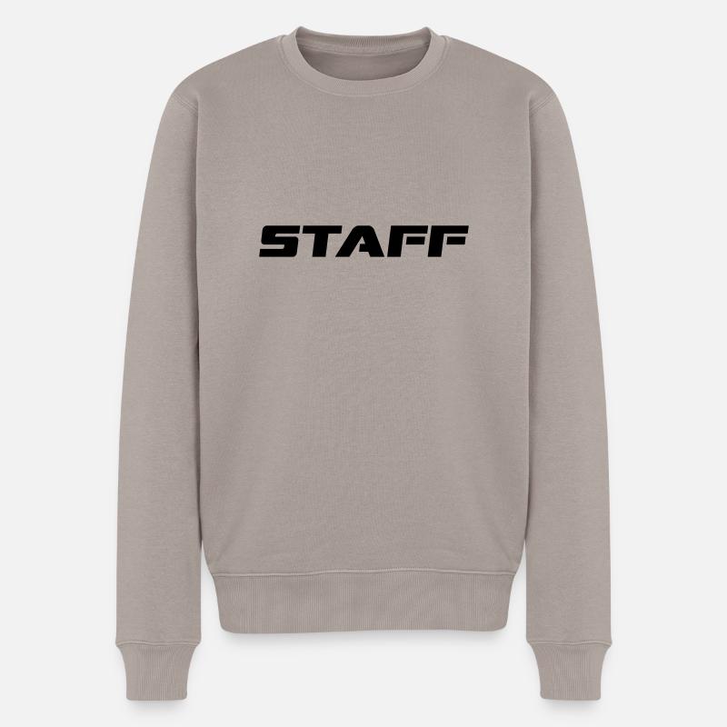 STAFF - Männer Premium Bio Pullover - Taupe