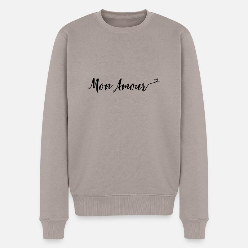 mon_amour - Pull Premium bio Homme - taupe