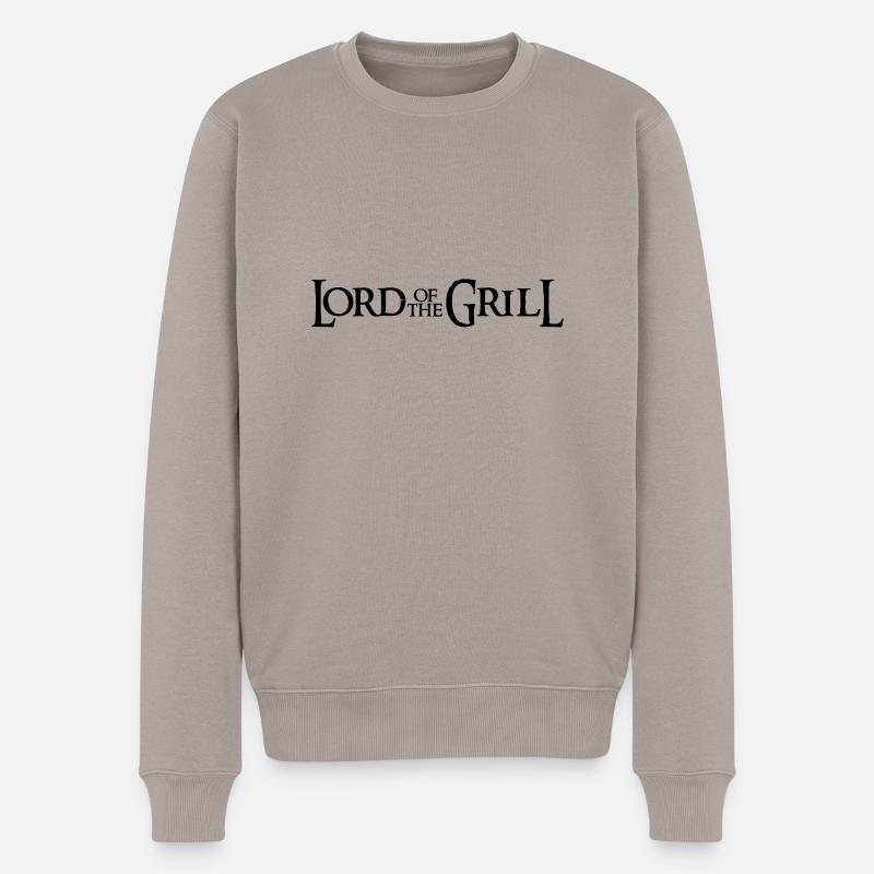 Lord of the grill - Männer Premium Bio Pullover - Taupe