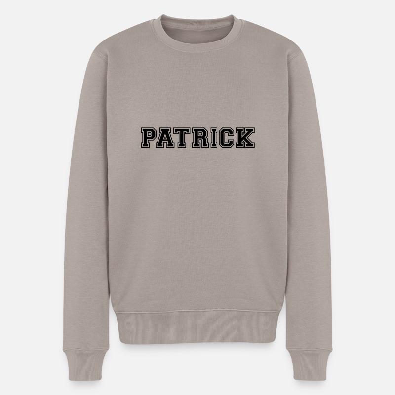 patrick - Männer Premium Bio Pullover - Taupe