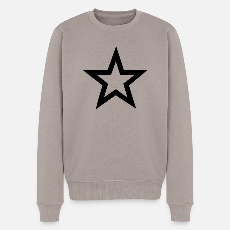 étoile - Pull Premium bio Homme - taupe