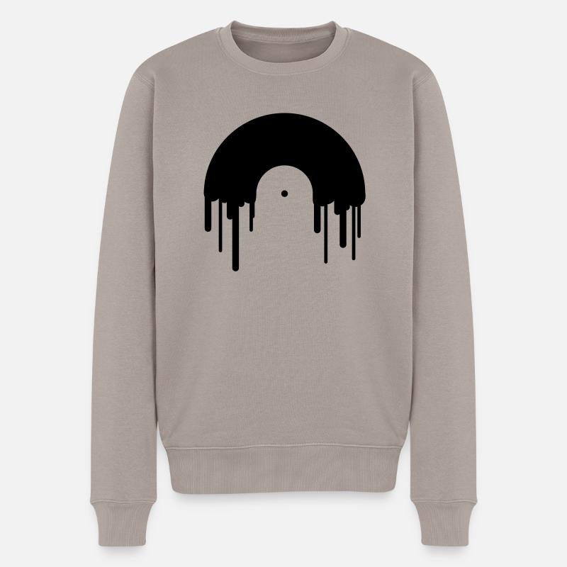 record_disc - Pull Premium bio Homme - taupe
