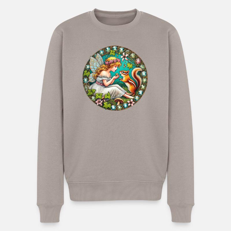 Fée Tamia - Pull Premium bio Homme - taupe
