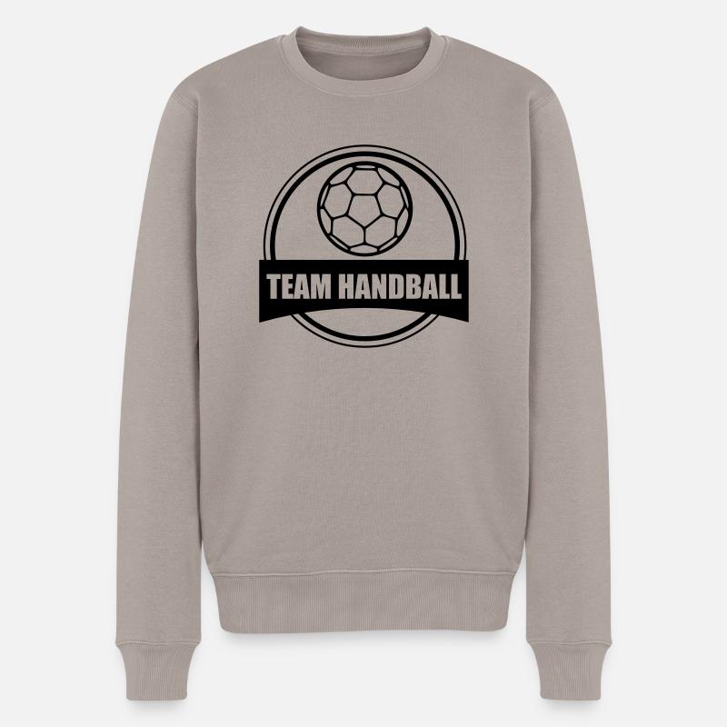 TEAM HANDBALL - Pull Premium bio Homme - taupe