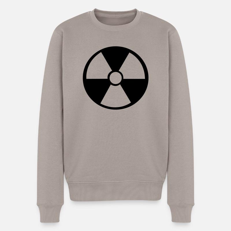 Atom Zeichen - Männer Premium Bio Pullover - Taupe