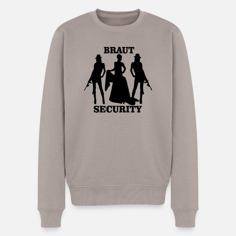 la sécurité de mariée - Pull Premium bio Homme - taupe