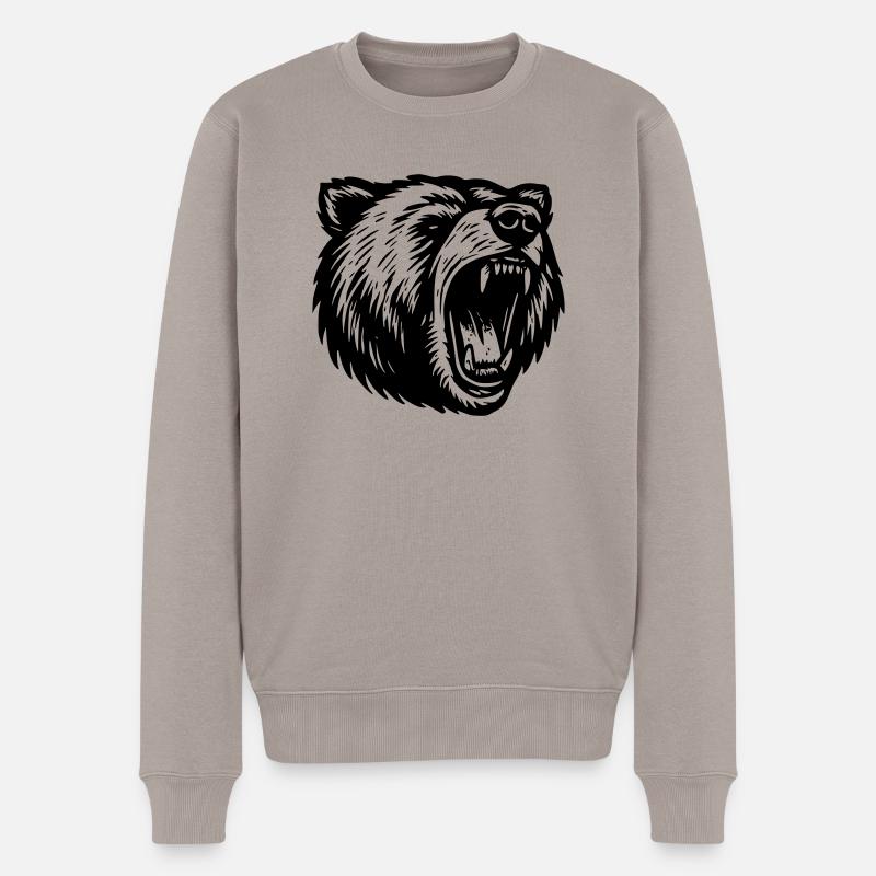 Grizzly - Pull Premium bio Homme - taupe