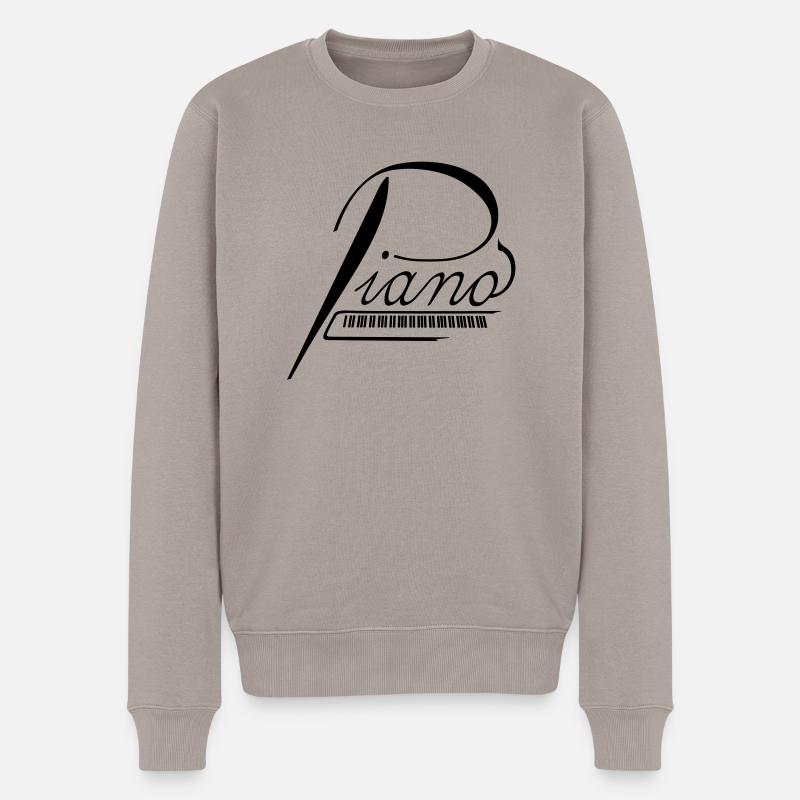 Piano - Pull Premium bio Homme - taupe