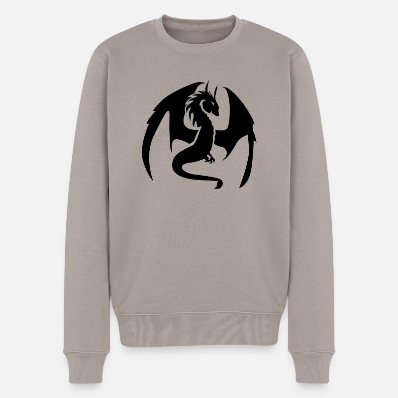 Dragon - Pull Premium bio Homme - taupe