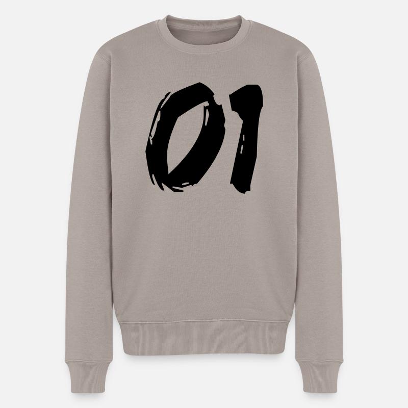 Brushed 01 - Männer Premium Bio Pullover - Taupe