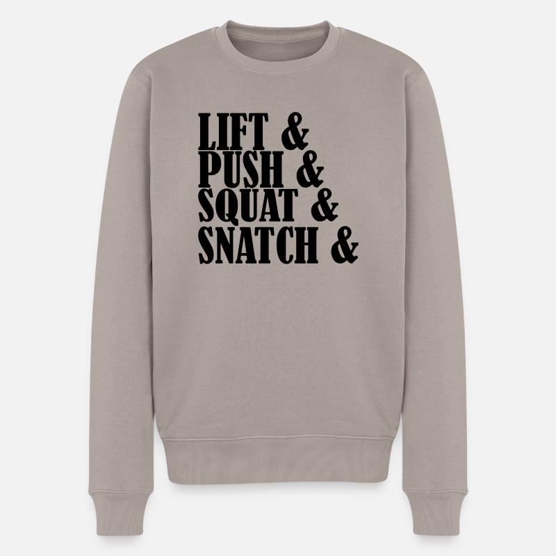 Lift Push Squat and Snatch - Pull Premium bio Homme - taupe