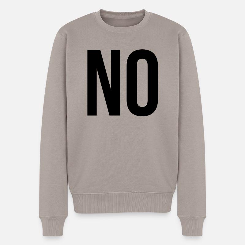 no - Pull Premium bio Homme - taupe