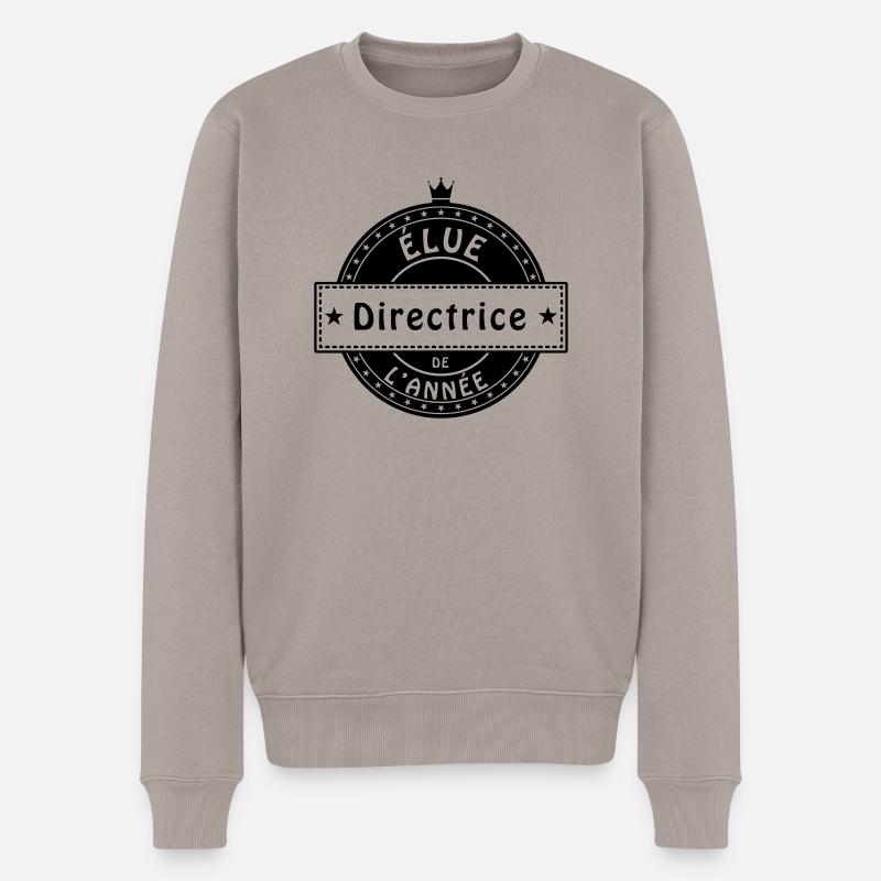 elue directrice - Pull Premium bio Homme - taupe
